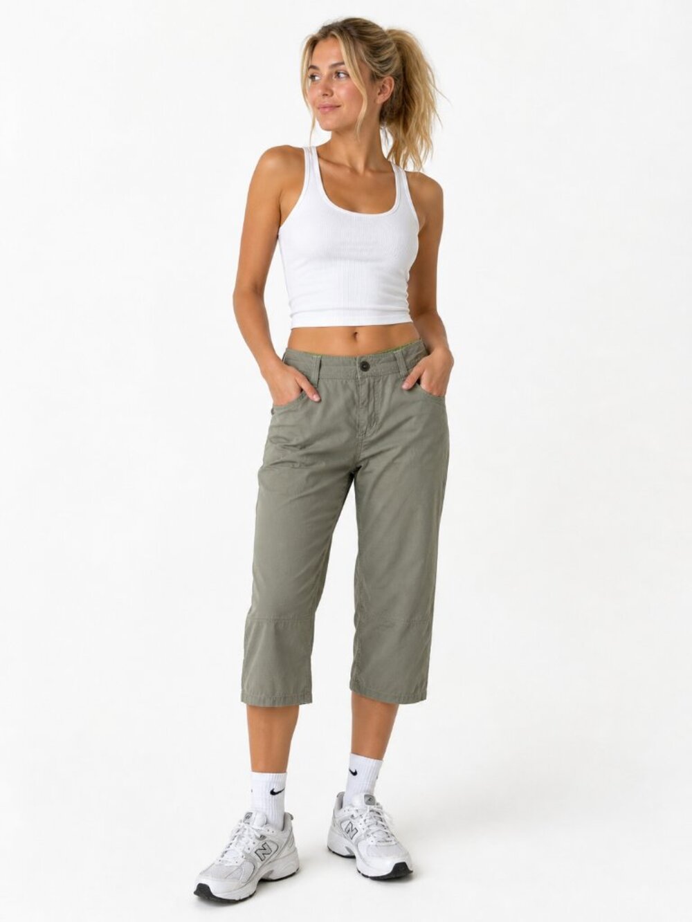 Kuhl Dry Olive Green Hiking Capris Outdoor Travel Lightweight Womens 10
